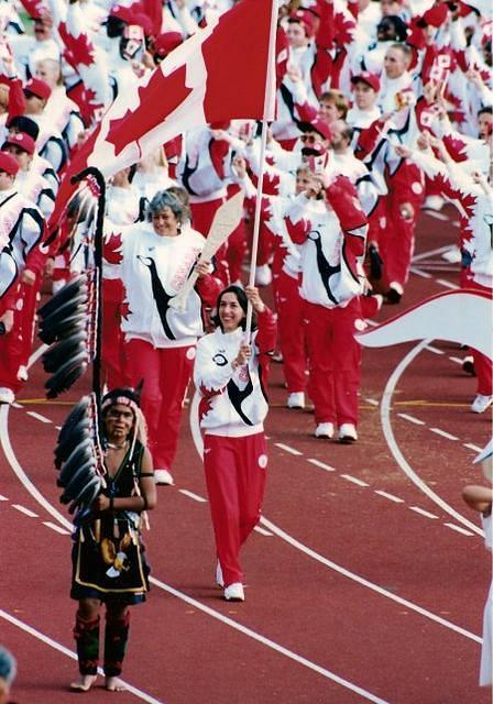 Flagbearer 1994 Commonweath Games Victoria