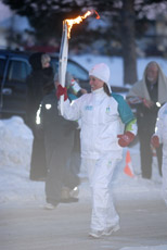 Olympic torchbearer Sherri Fisher