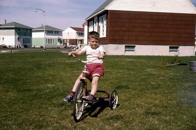 Mark Schiller on our front lawn 40 Frontenac