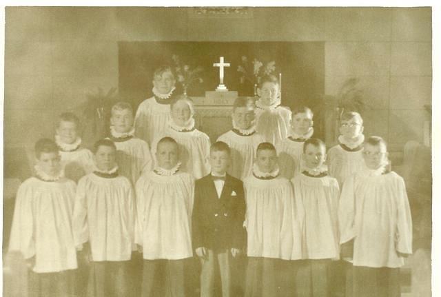 St Barbaras boys choir 1957