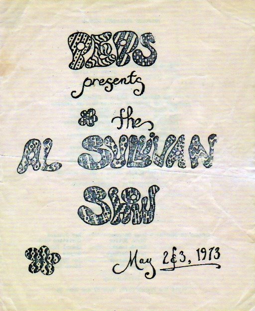 Al Sullivan Show Itinerary Cover