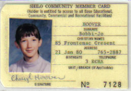 Shilo Community Centre member card