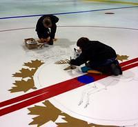 Painting the logo