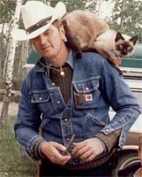 Jim Davis and Cat