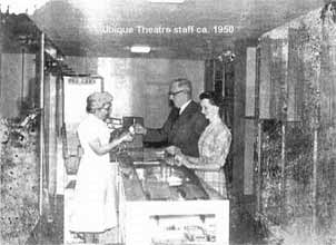 Staff at the Ubique Theatre in Shilo - ca.1950
