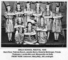 Shilo School Recital - 1948
