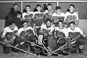 Shilo bantam hockey team - 1956