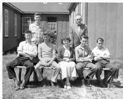 Shilo School at the Hut - 1950's