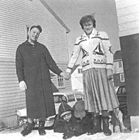 Kay Schrot & Pat Barker - February 1959