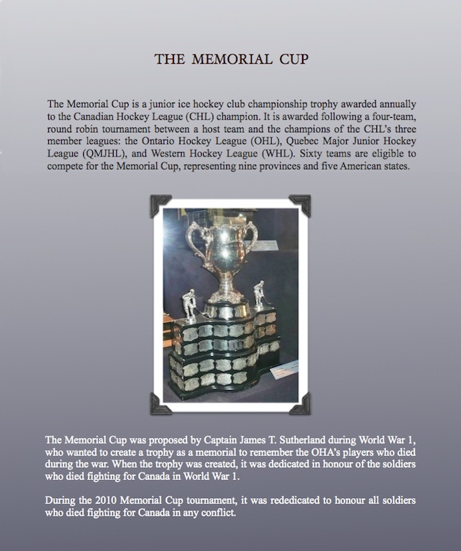 Shilo's Memorial Cup Rededication