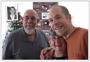 Glen & Jane Rennie with son Colin - Christmas 2011