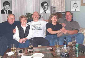 Alf Hackenschmidt, wife Linda and friends